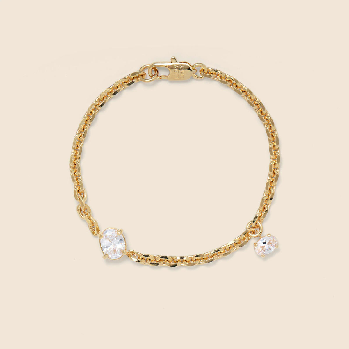 Lady Grey crystal tilt bracelet