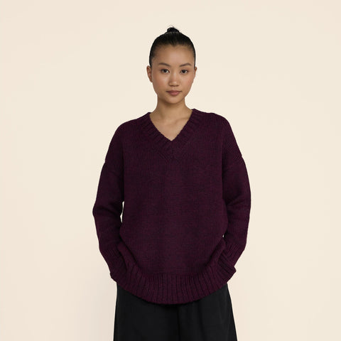 LAUDE the Label oversized V-neck sweater