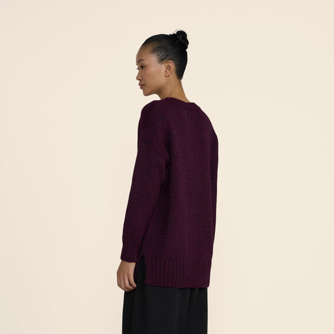 LAUDE the Label oversized V-neck sweater