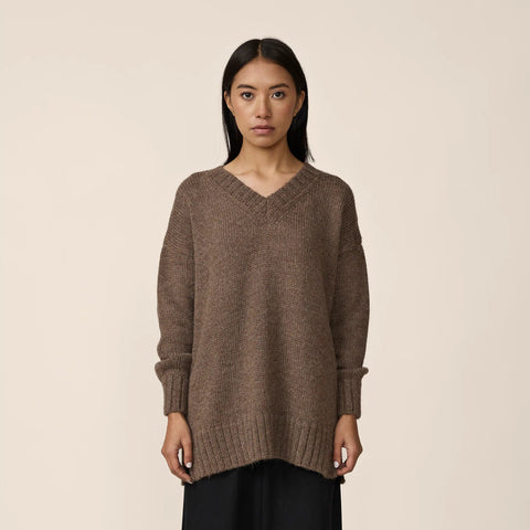 LAUDE the Label oversized V-neck sweater